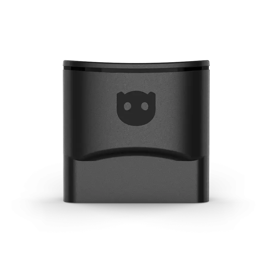 OBDeleven V3 Bluetooth OBD2 adapter, front view on white background